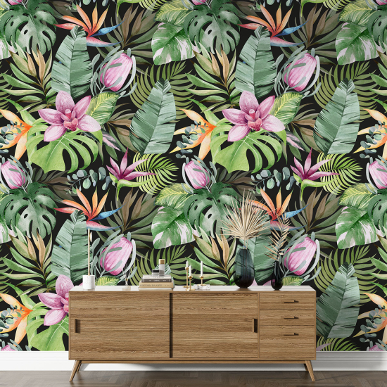 Papier peint motif XL - Motif tropical