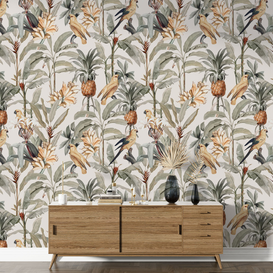 Papier peint motif XL - Motif tropical