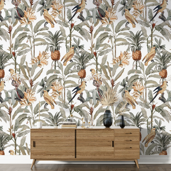 Papier peint motif XL - Motif tropical