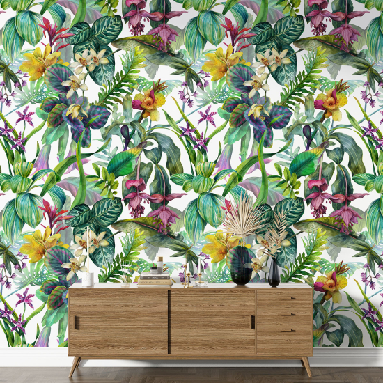 Papier peint motif XL - Motif tropical