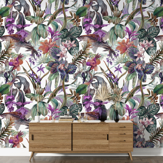 Papier peint motif XL - Motif tropical