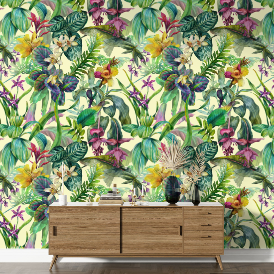 Papier peint motif XL - Motif tropical