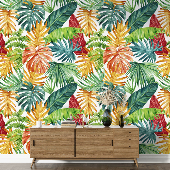 Papier peint motif XL - Motif tropical