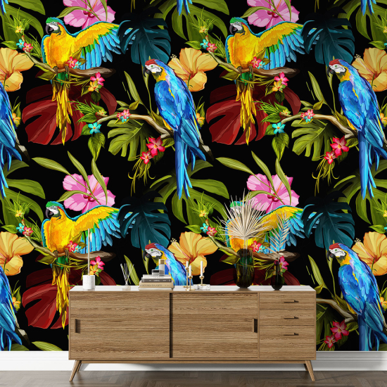 Papier peint motif XL - Motif tropical