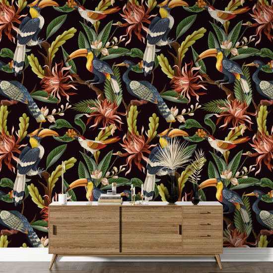 Papier peint motif XL - Motif tropical