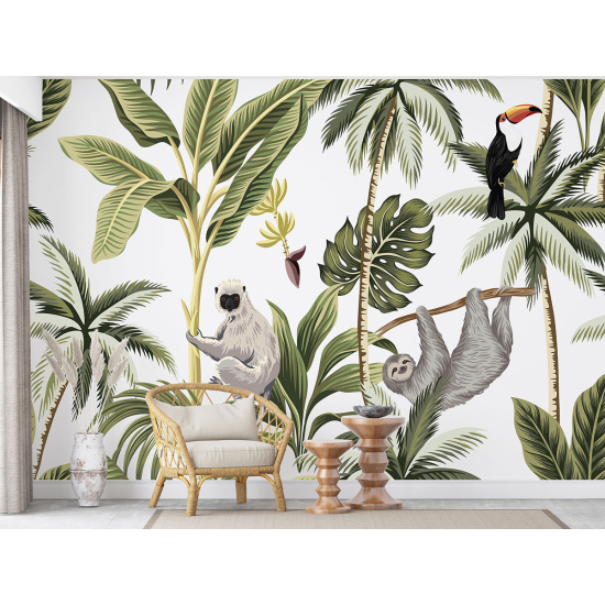 Papier peint - Jungle Animaux - 1387