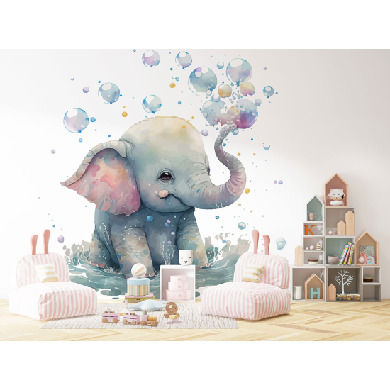 Papier peint panoramique Enfants - Éléphant