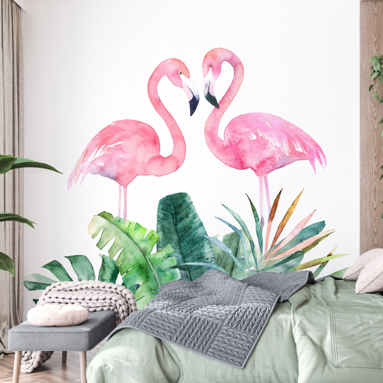 Papier peint - Flamants roses - 533