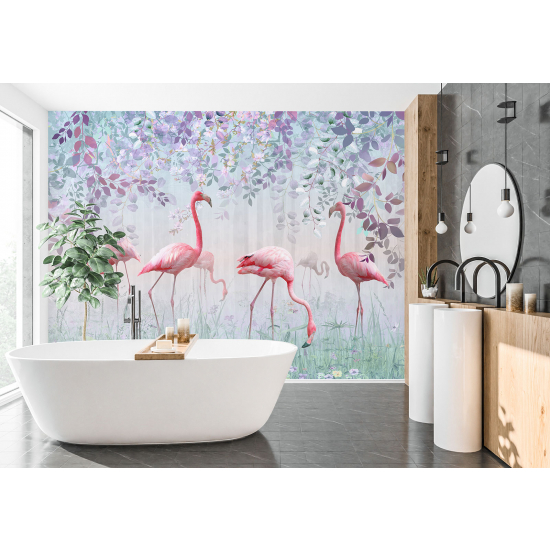 Papier peint - Flamants roses Design - 577