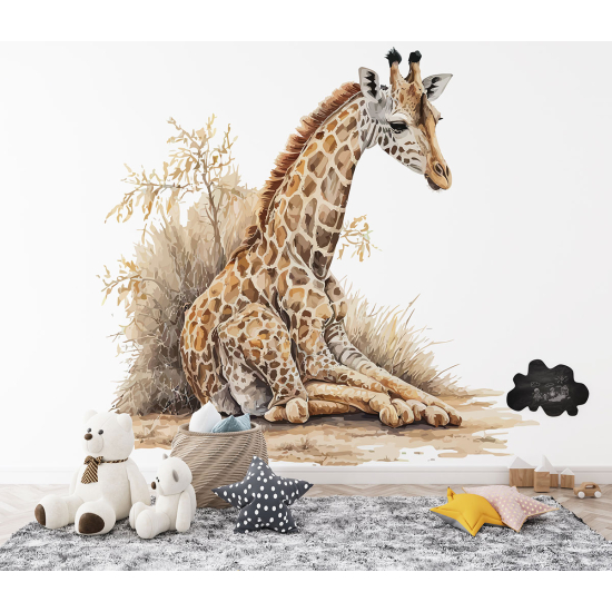 Papier peint panoramique Enfants - Girafe