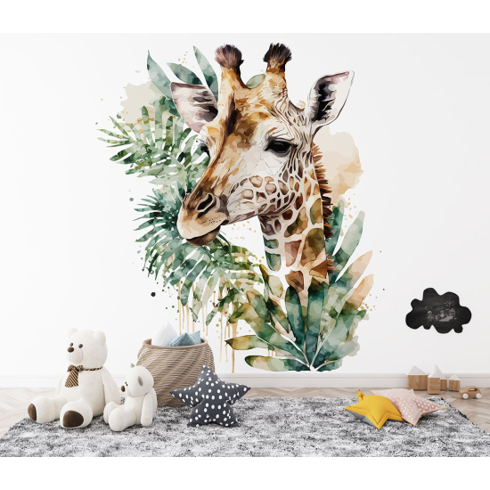 Papier peint panoramique Enfants - Girafe