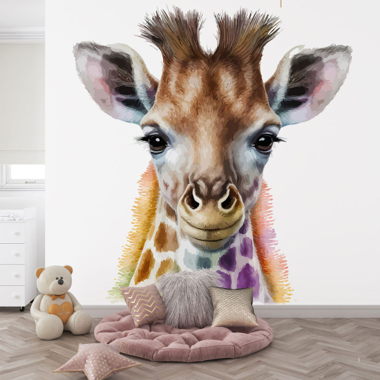 Papier peint panoramique Enfants - Girafe