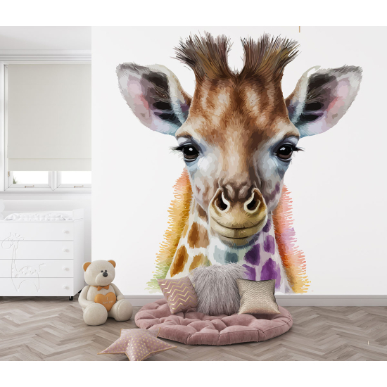 Papier peint panoramique Enfants - Girafe