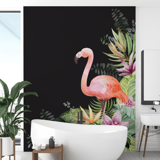 Papier peint - Flamant rose - 1274