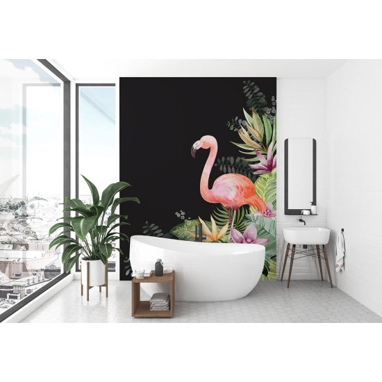 Papier peint - Flamant rose - 1274