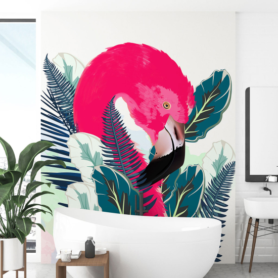 Papier peint - Flamant rose - 949