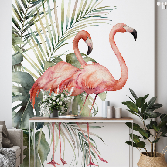 Papier peint - Flamants roses - 619