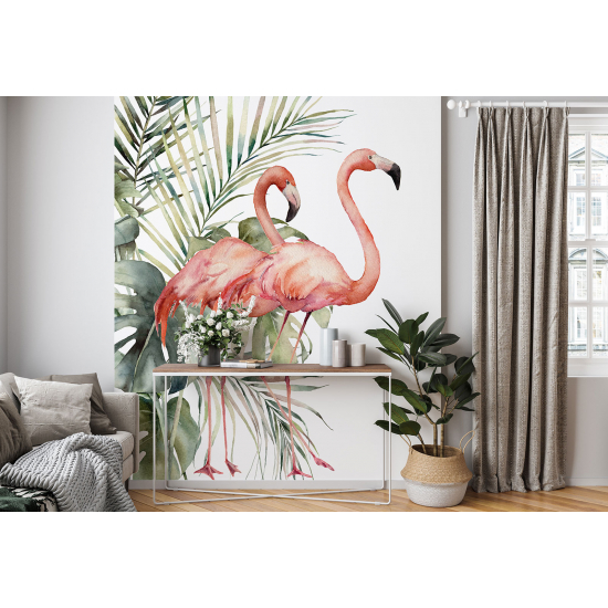 Papier peint - Flamants roses - 619