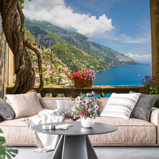 Papier peint - Vue sur Positano Italie