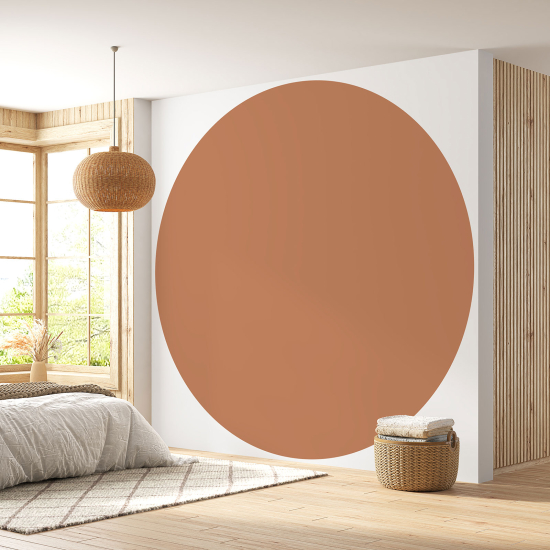 Papier peint rond / cercle - Couleur Tendance