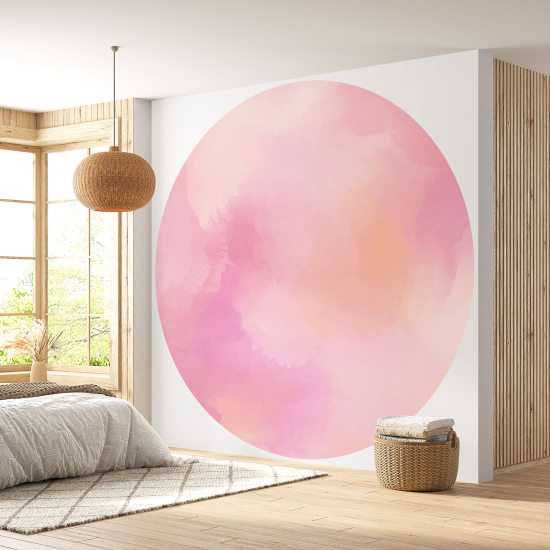 Papier peint rond / cercle - Couleur Tendance