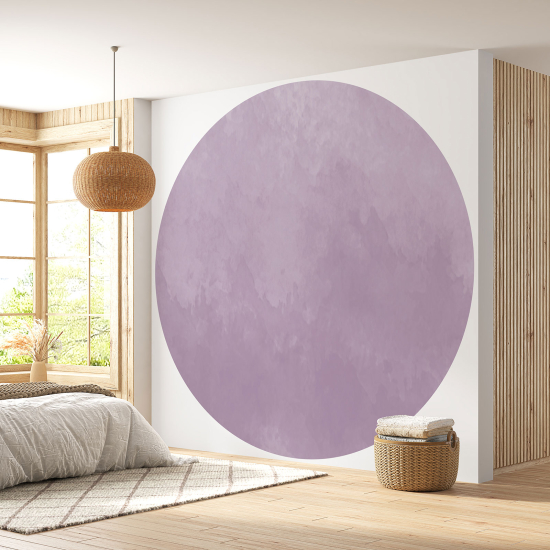 Papier peint rond / cercle - Couleur Tendance - 649