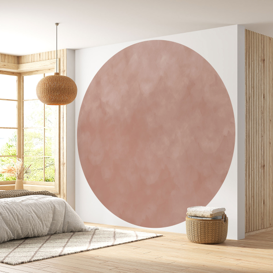 Papier peint rond / cercle - Couleur Tendance - 673