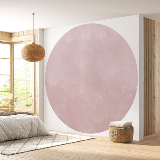 Papier peint rond / cercle - Couleur Tendance - 680