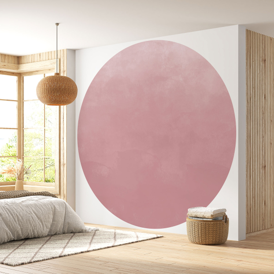 Papier peint rond / cercle - Couleur Tendance - 690