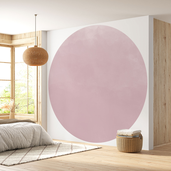 Papier peint rond / cercle - Couleur Tendance - 693