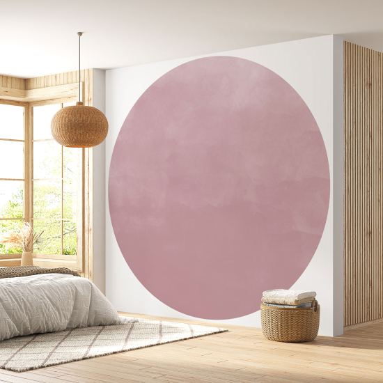 Papier peint rond / cercle - Couleur Tendance - 694