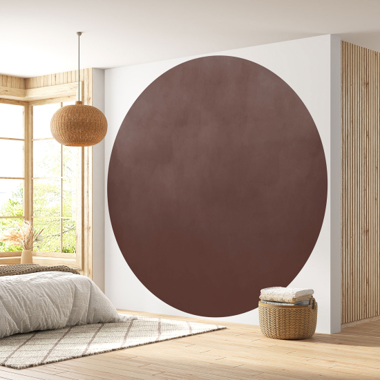 Papier peint rond / cercle - Couleur Tendance - 698