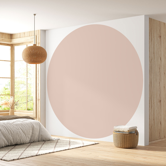 Papier peint rond / cercle - Couleur Tendance - 724