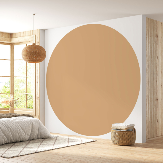 Papier peint rond / cercle - Couleur Tendance - 738