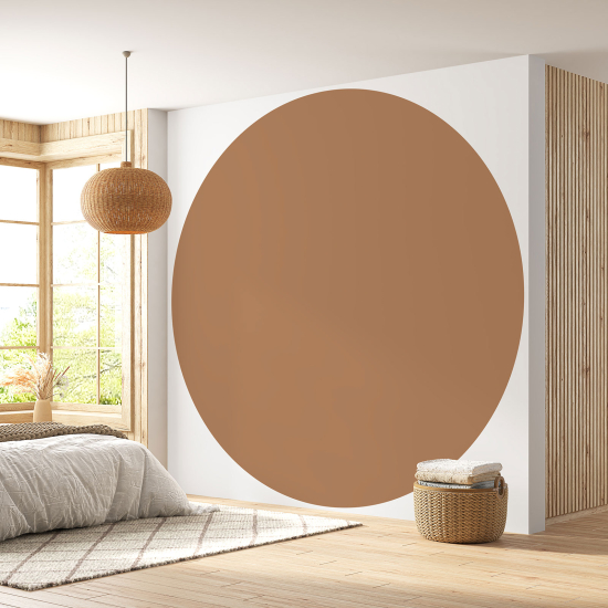 Papier peint rond / cercle - Couleur Tendance - 740