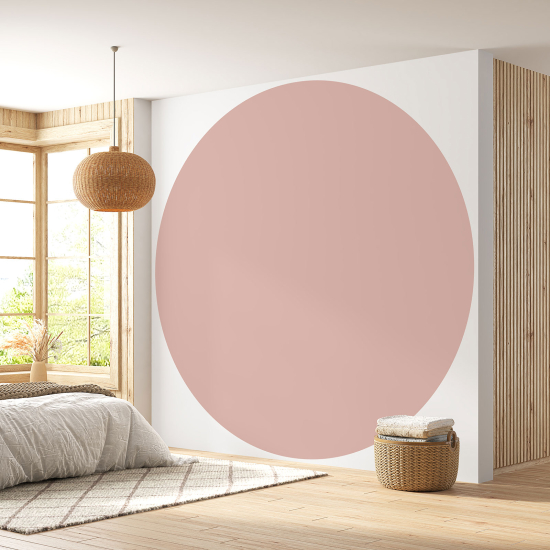 Papier peint rond / cercle - Couleur Tendance - 742