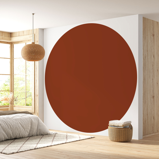 Papier peint rond / cercle - Couleur Tendance - 744