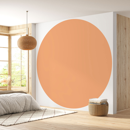 Papier peint rond / cercle - Couleur Tendance - 752