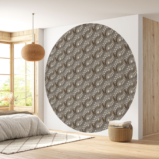 Papier peint rond / cercle - design 3D - 560