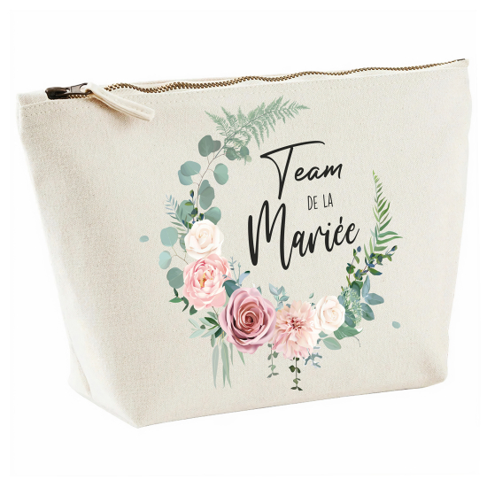 Pochette - Couronne fleurs team de la mariée