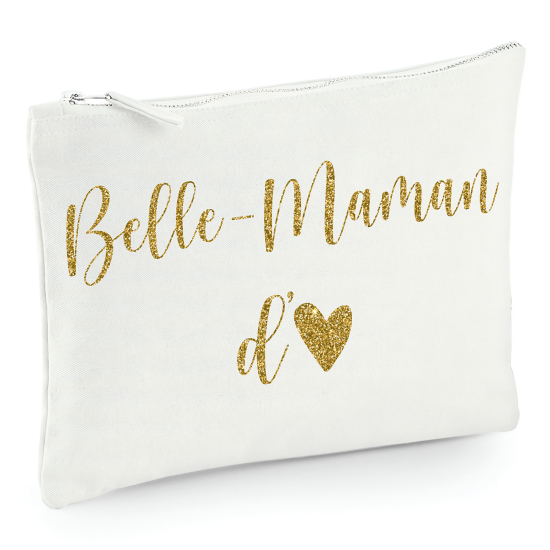 Pochette en toile 22x16 cm - Belle-maman d'amour