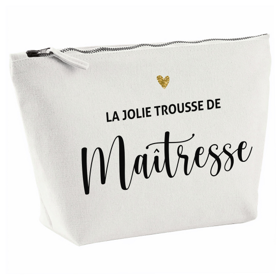 Pochette en toile 28x18 cm - La jolie trousse de maîtresse