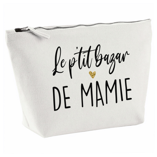 Pochette en toile 28x18 cm - Le p'tit bazar de mamie