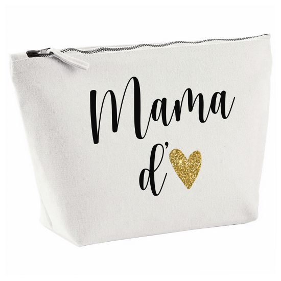 Pochette en toile 28x18 cm - Mama d'amour