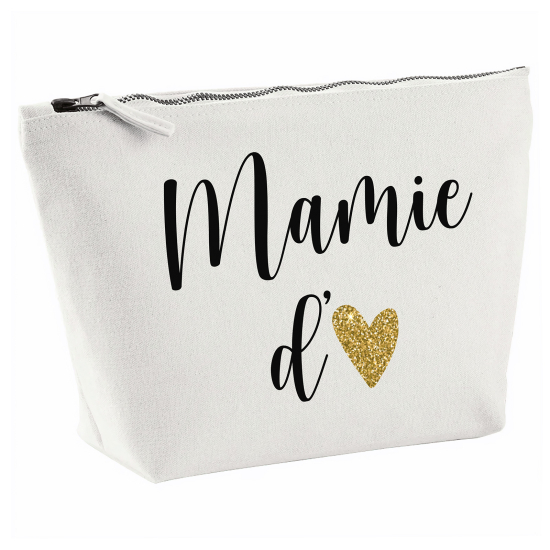 Pochette en toile 28x18 cm - Mamie d'amour