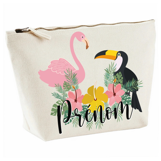 Pochette - Flamant rose toucan