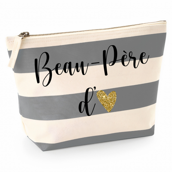 Pochette Nautical a rayures bleues gris - Beau-père d'amour