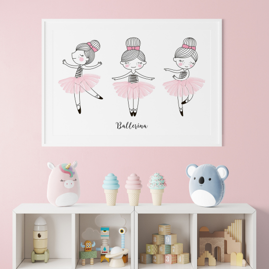 Poster / Affiche enfants - Danseuses ballerine