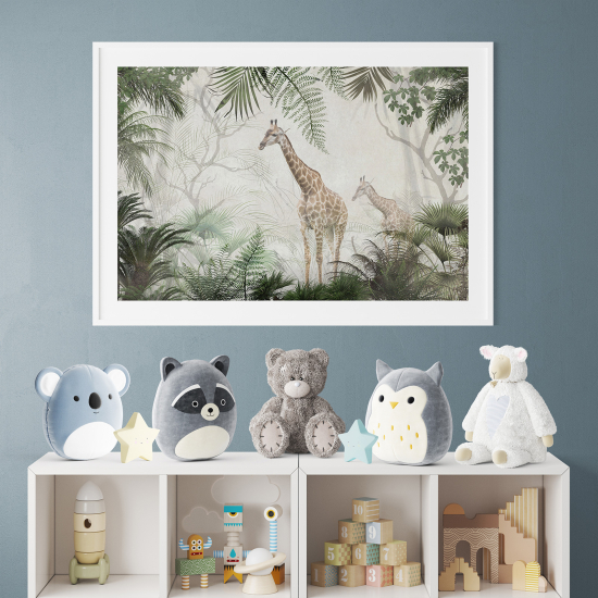 Poster / Affiche enfants - Girafes