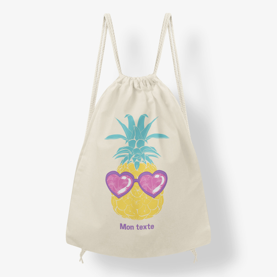 Sac à dos cordon - Design ananas